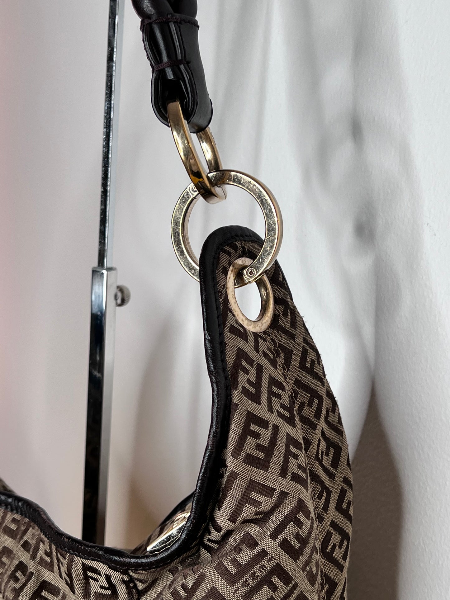 Fendi Hobo Manico Intrecciato