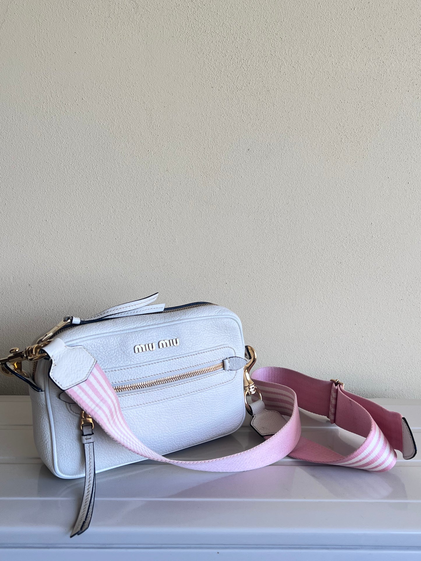 Miu Miu camera bag madras