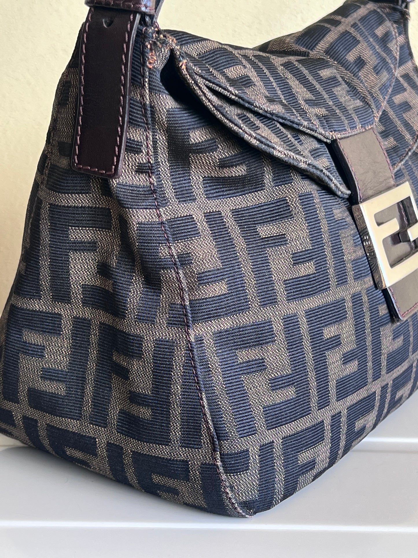 Fendi Mamma Zucca double Flap