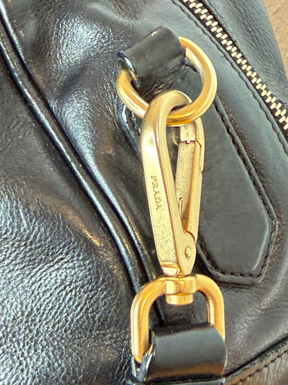 Prada tote gold handles