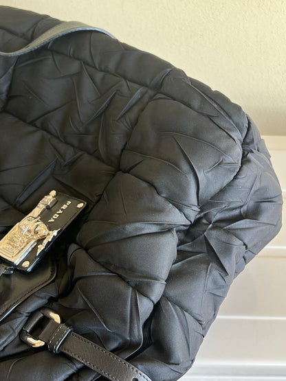 Prada Tessuto Crispy Satchel in Nylon trapuntato
