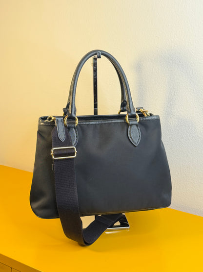 Prada tessuto e pelle Saffiano