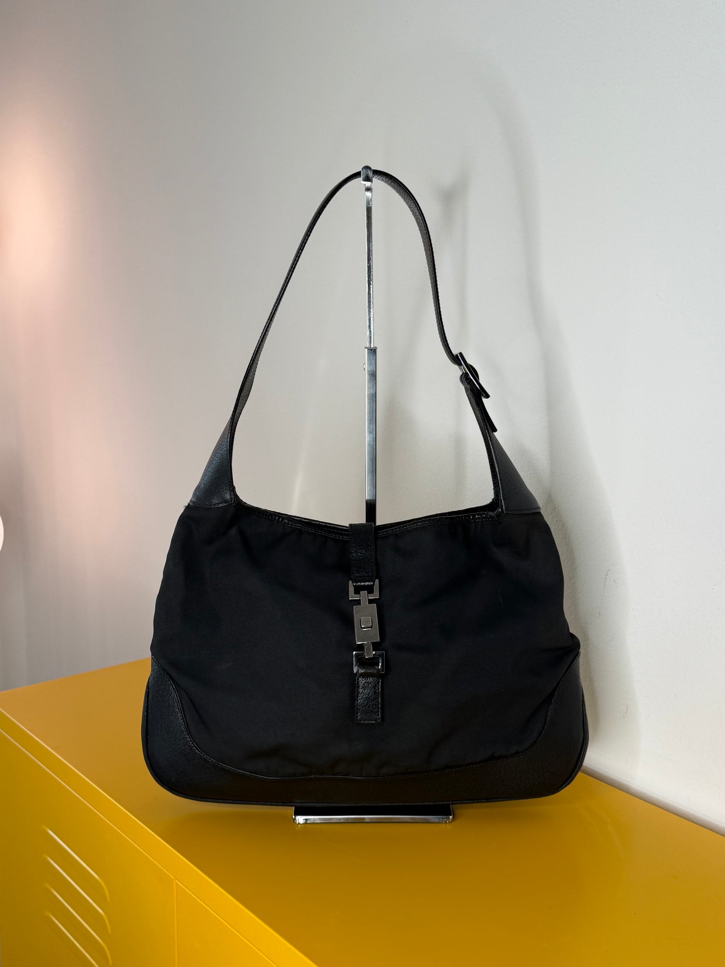 Gucci Jackie pelle/tessuto