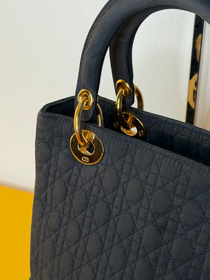 Lady Dior vintage blu notte
