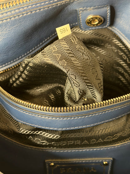 Prada soft calf blu