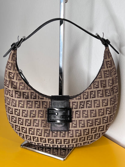 Fendi Croissaint Beige/marrone