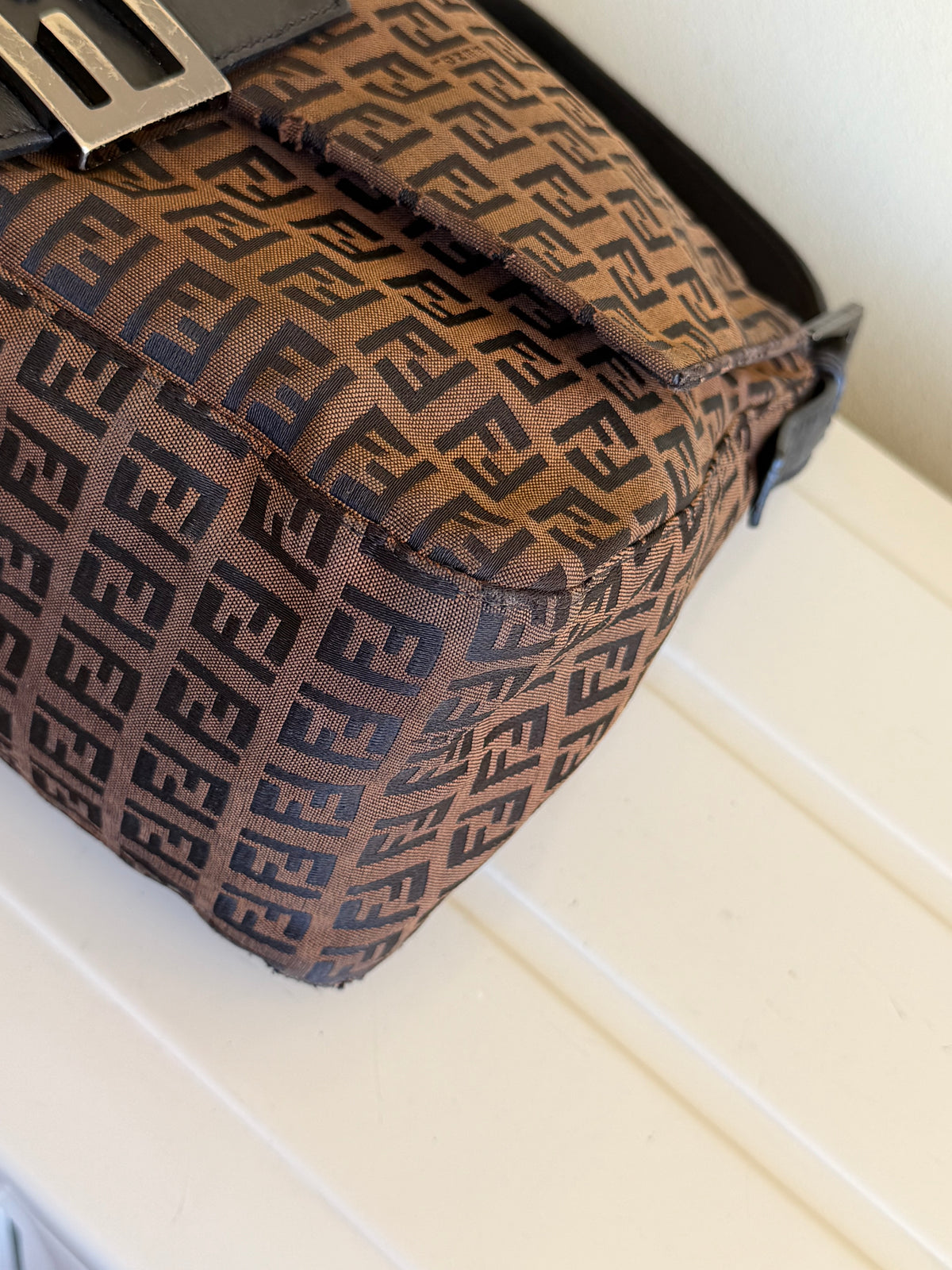 Fendi Mamma Baguette Zucchino Marrone