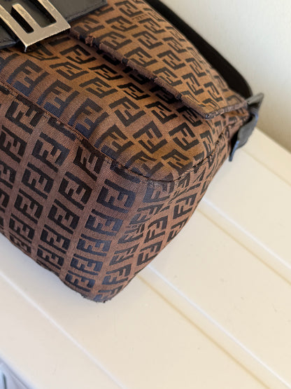 Fendi Mamma Baguette Zucchino Marrone