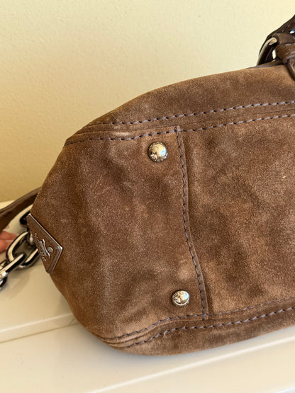Prada Suede shoulder bag
