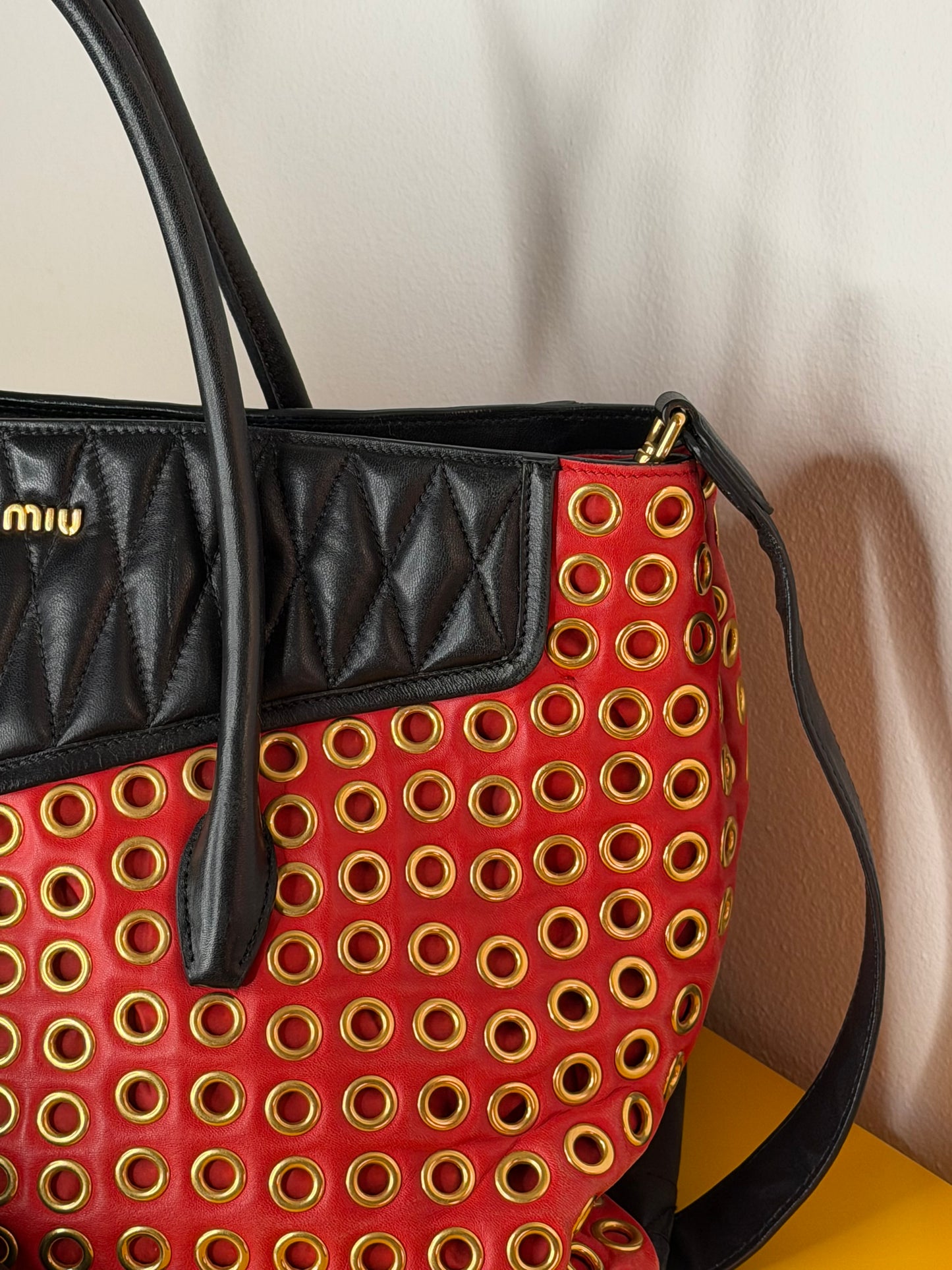 Miu Miu biker red