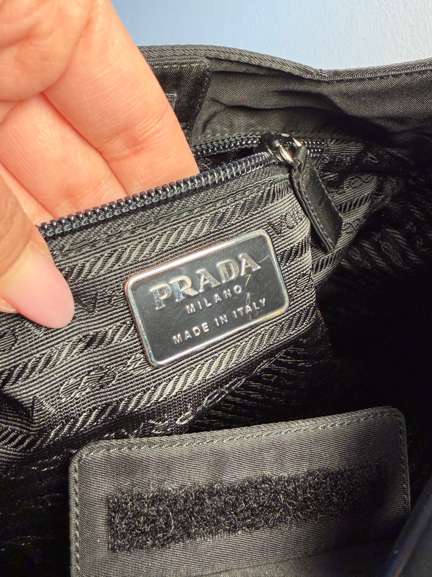 Prada Hobo Nera pelle/acrilico