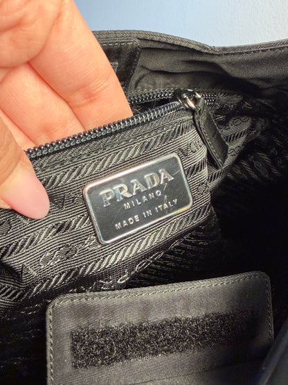 Prada Hobo Nera pelle/acrilico