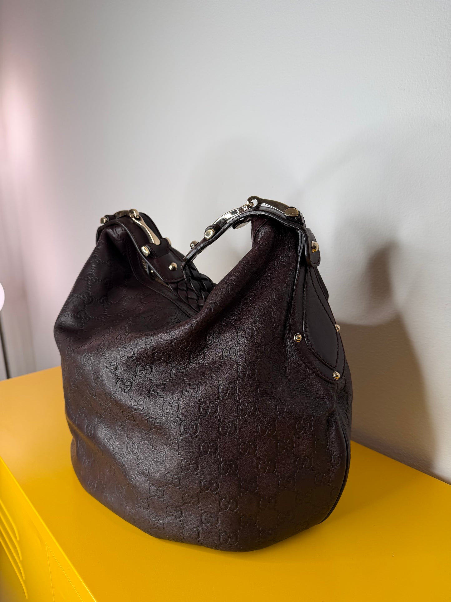 Gucci Hobo pelle marrone