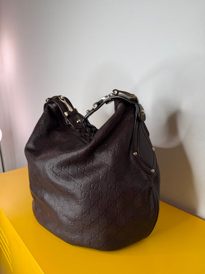 Gucci Hobo pelle marrone