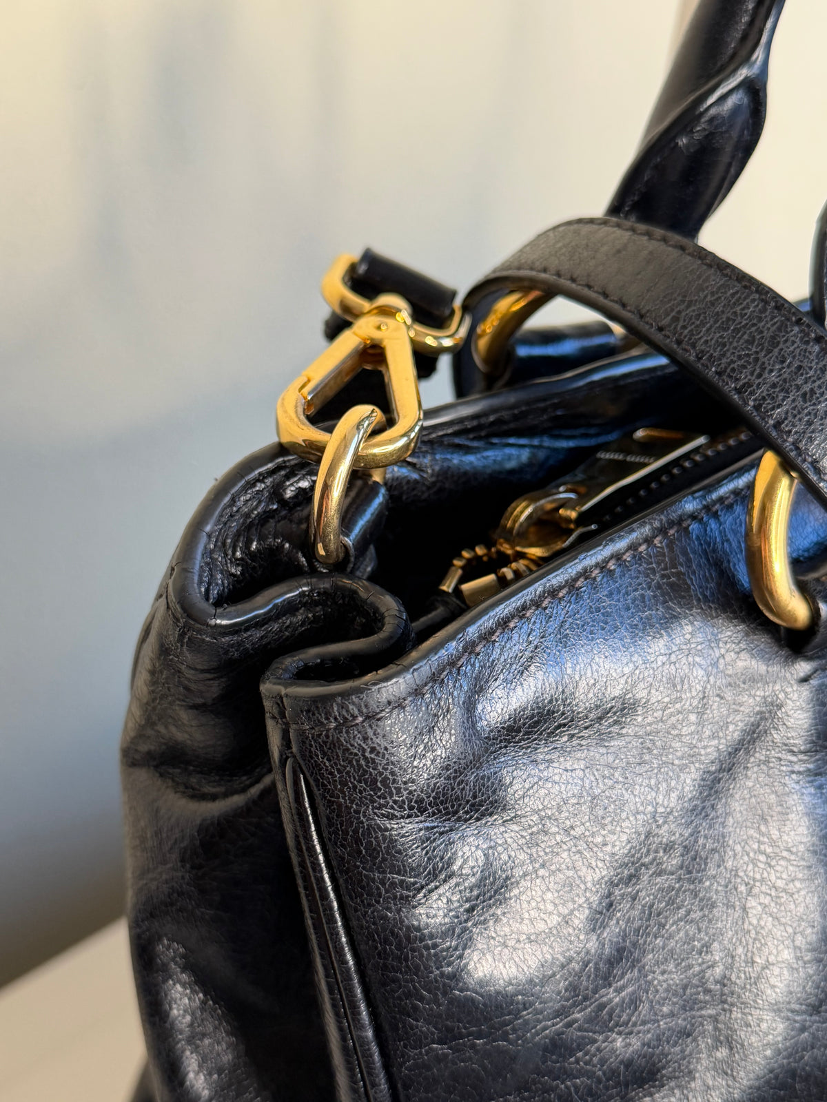 Miu Miu Shopping Vitello Shine