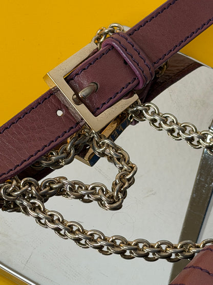 Fendi baguette chain flap Malva