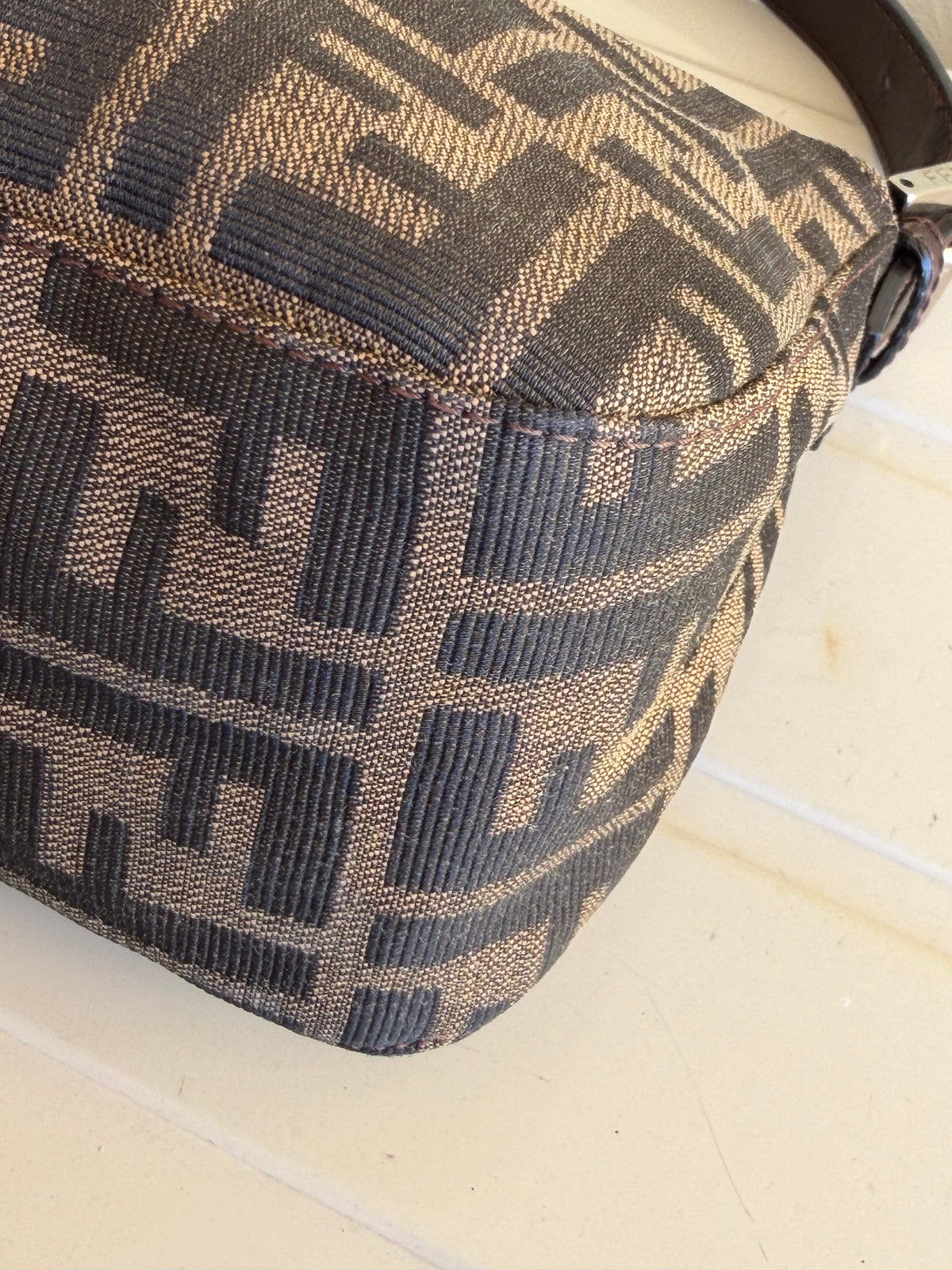 Fendi Baguette Double Flap Zucca