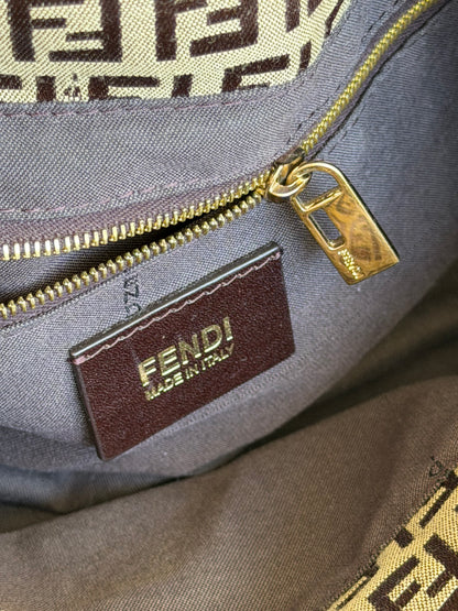 Fendi baguette double flap zucchino