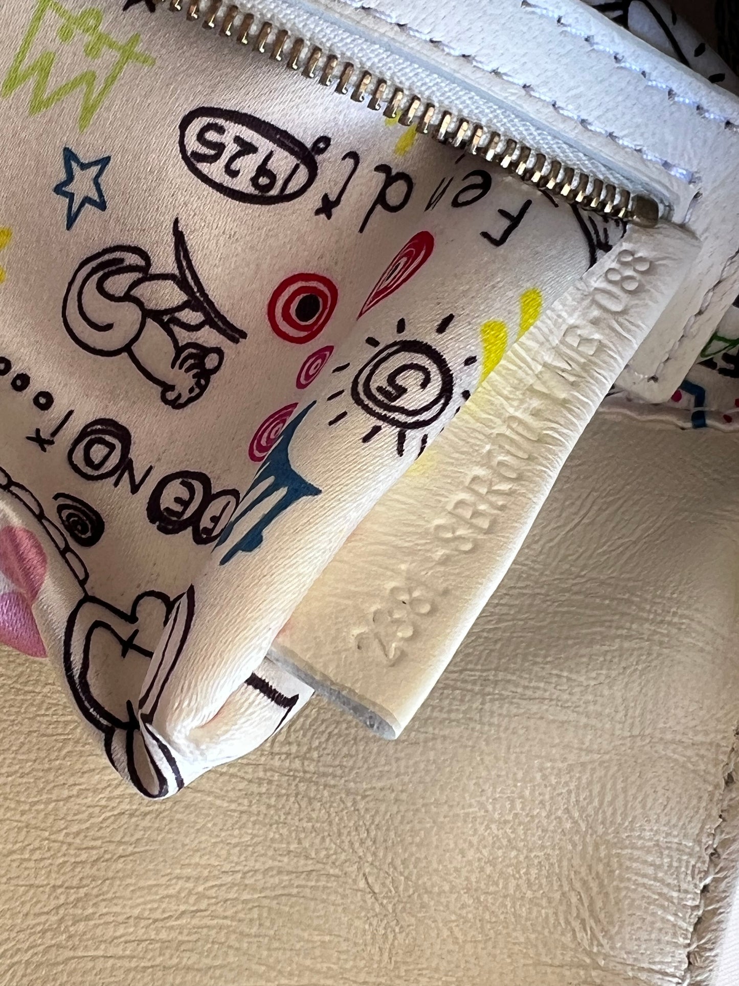 Fendi Baguette Nappa Bianca