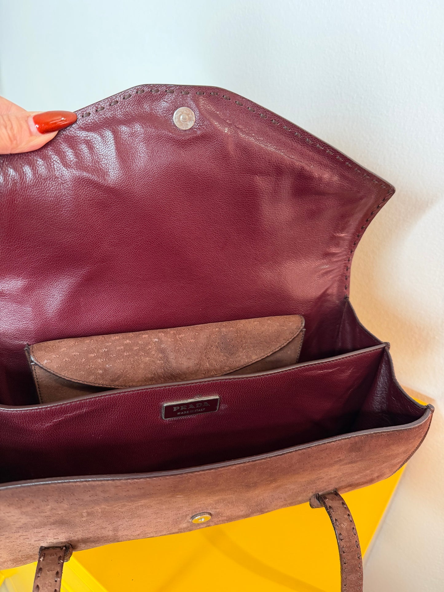 Prada borsetta marrone