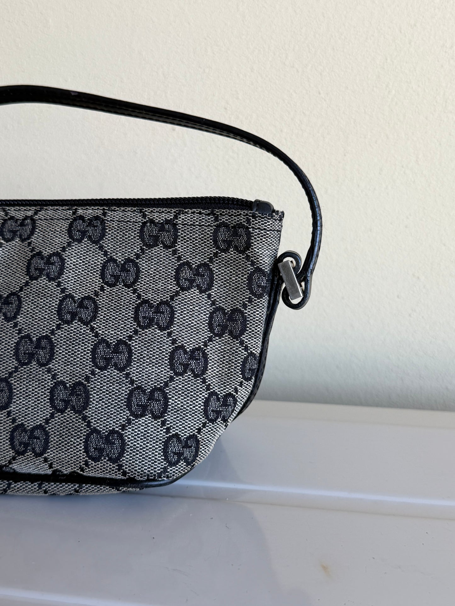 Gucci boat bag grey/black
