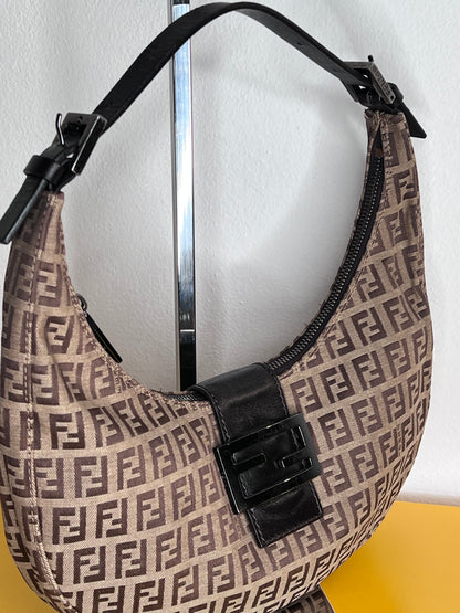 Fendi Croissaint Beige/marrone