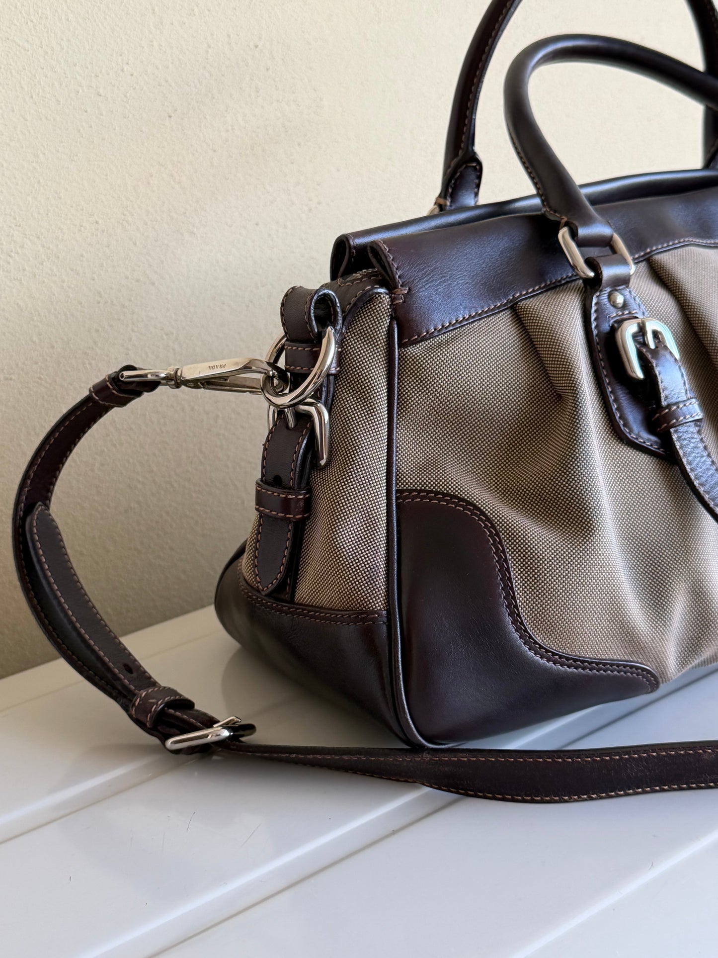 Prada Mini Tote Tessuto Corda