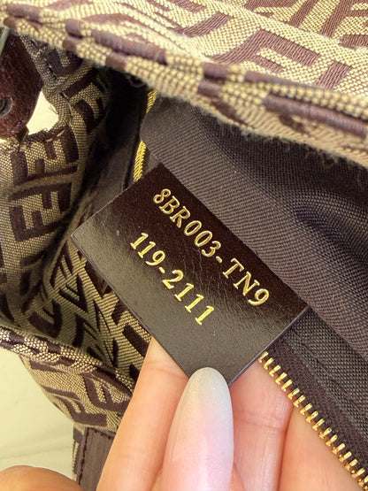 Fendi baguette double flap zucchino