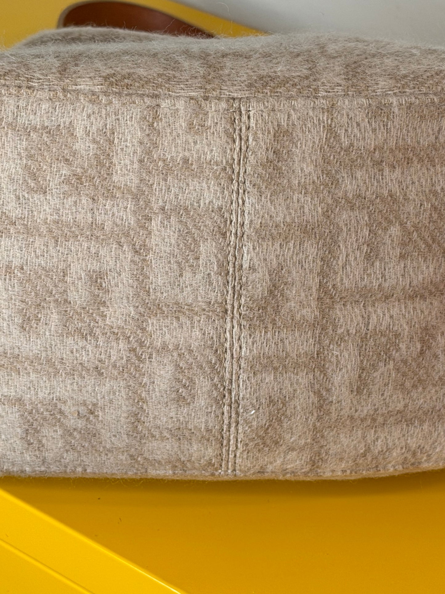 Fendi baguette double flap wool