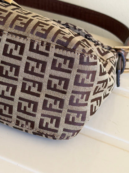 Fendi baguette double flap zucchino