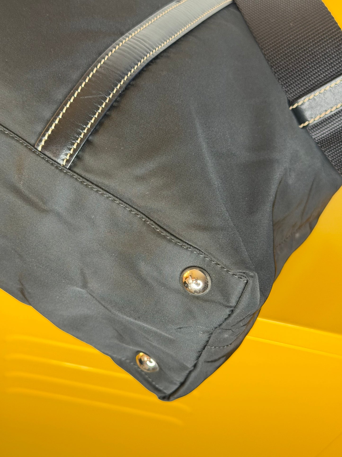 Prada tracolla tessuto/pelle