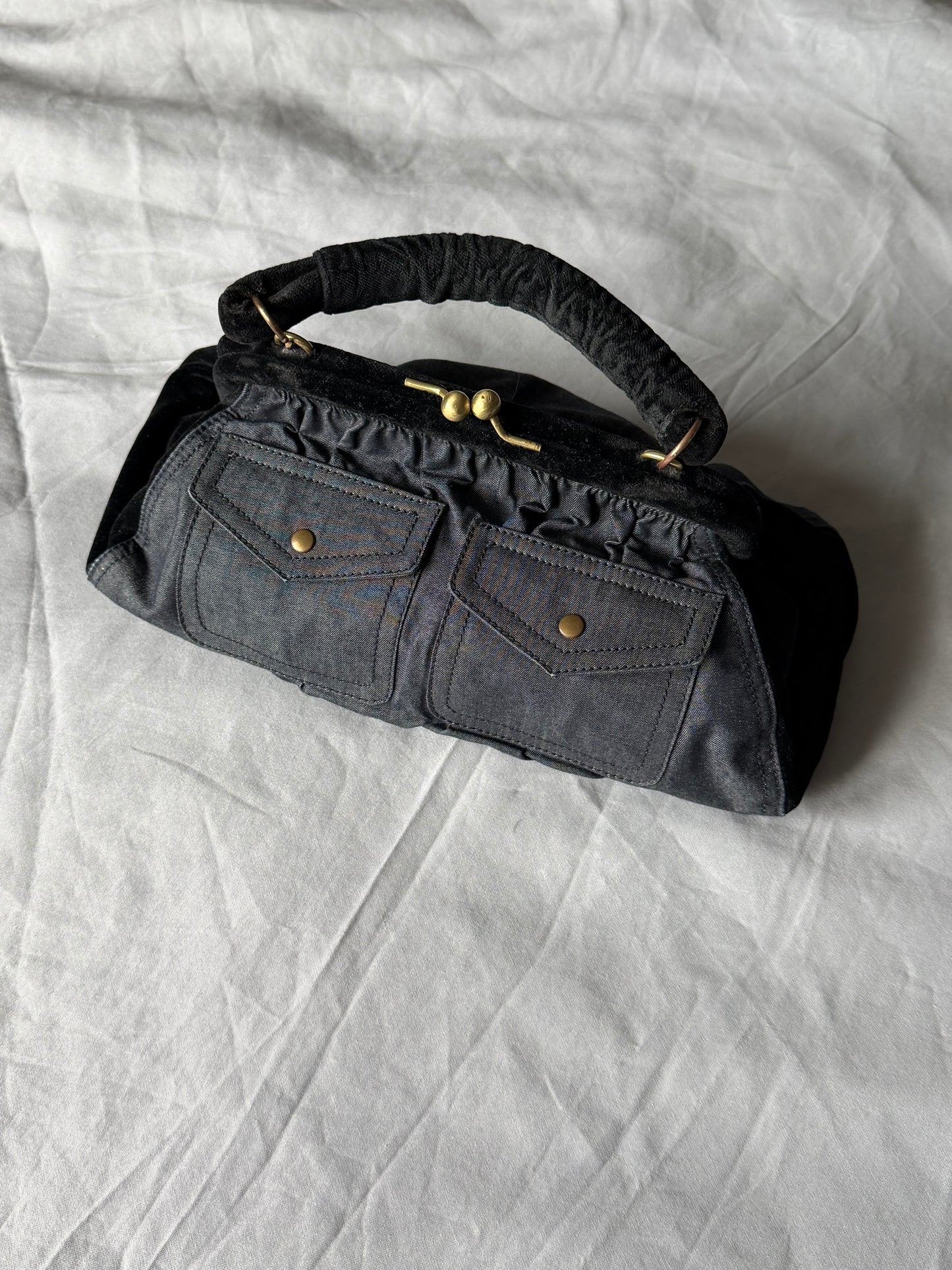 Miu Miu Mini Bag velvet/denim
