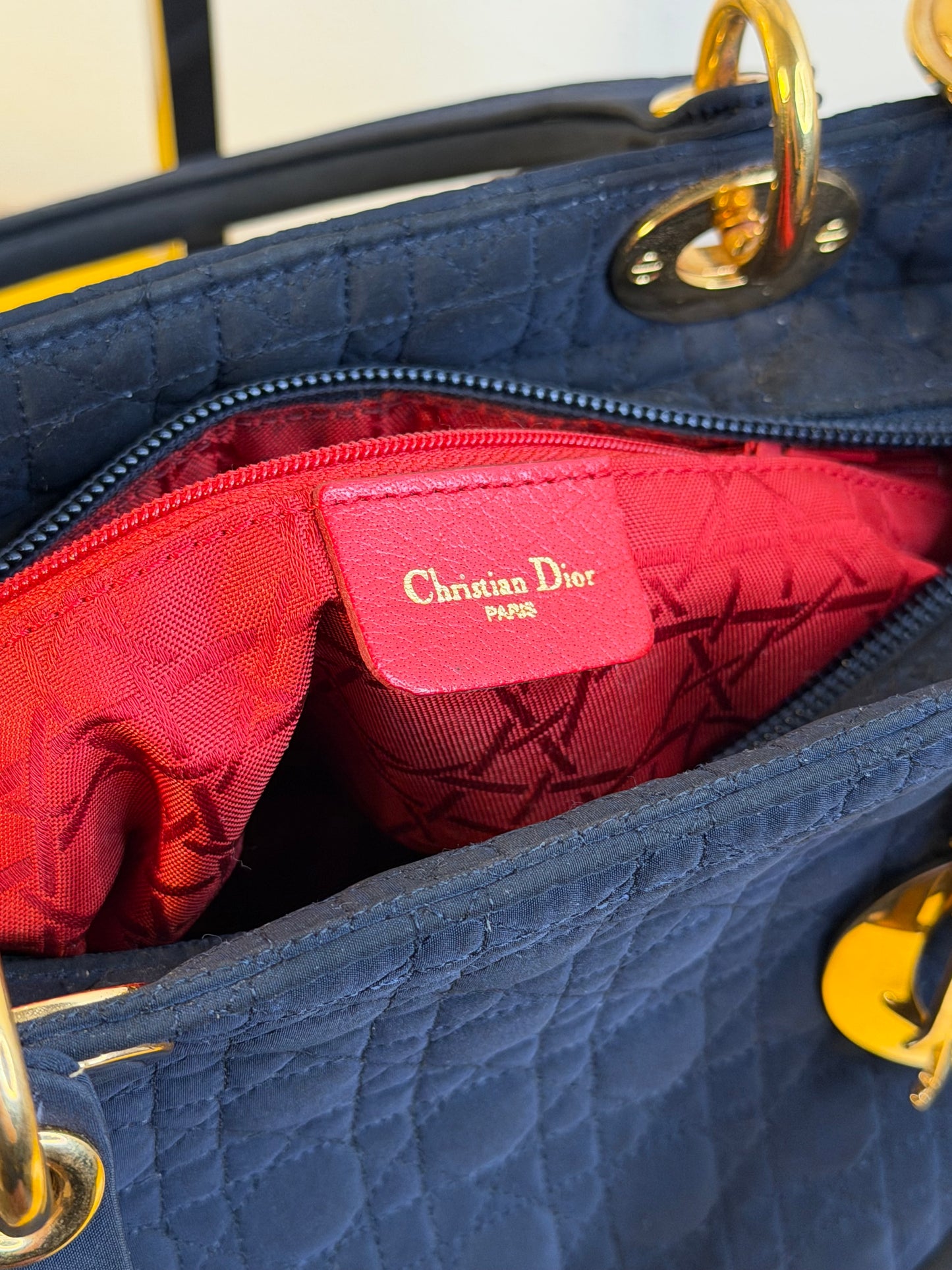 Christian Dior lady vintage blu notte