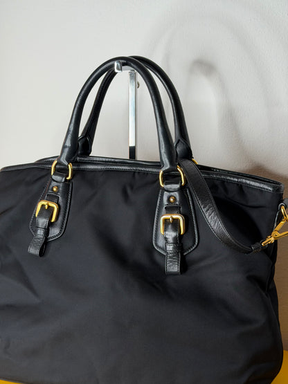 Prada tote nylon/pelle
