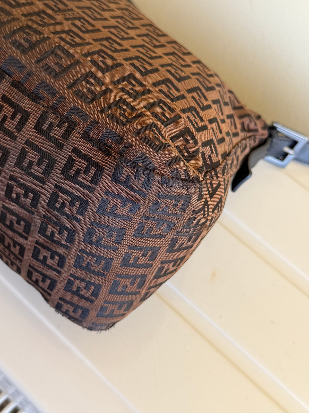 Fendi Mamma Baguette Zucchino Marrone