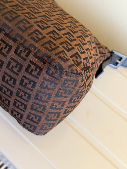 Fendi Mamma Baguette Zucchino Marrone