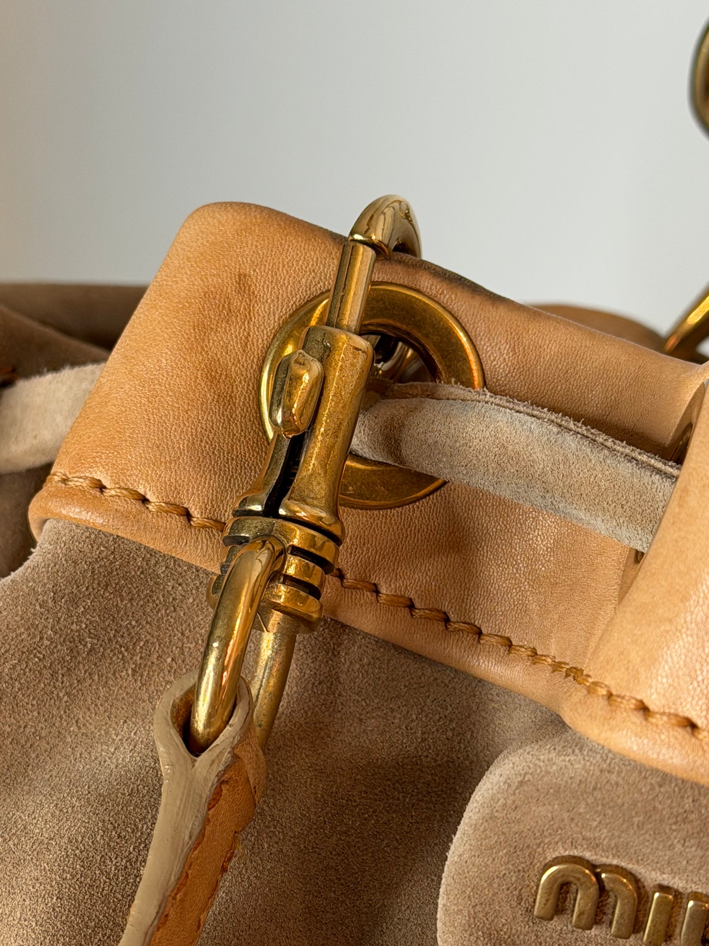 Miu Miu tote suede