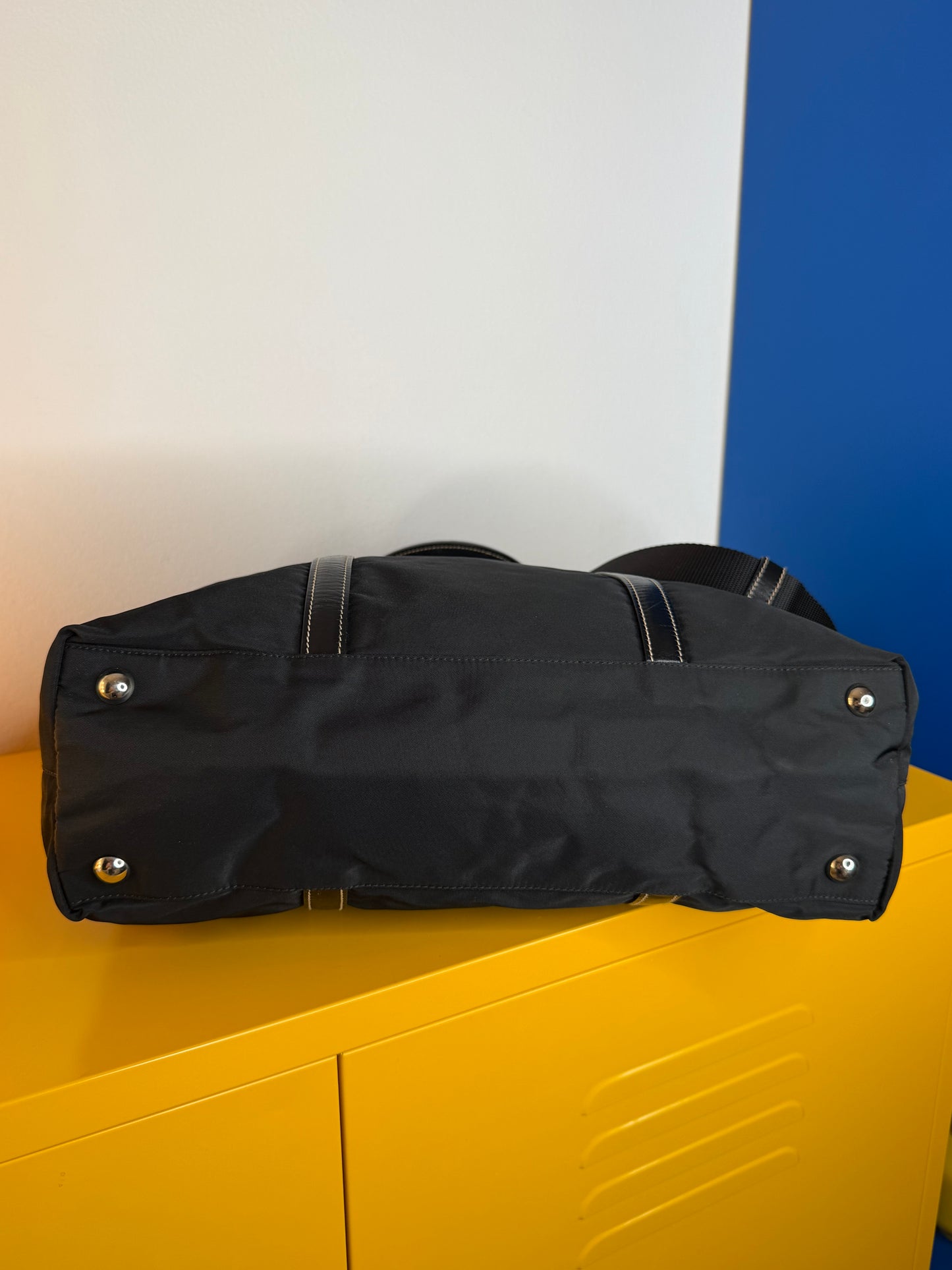 Prada tracolla tessuto/pelle