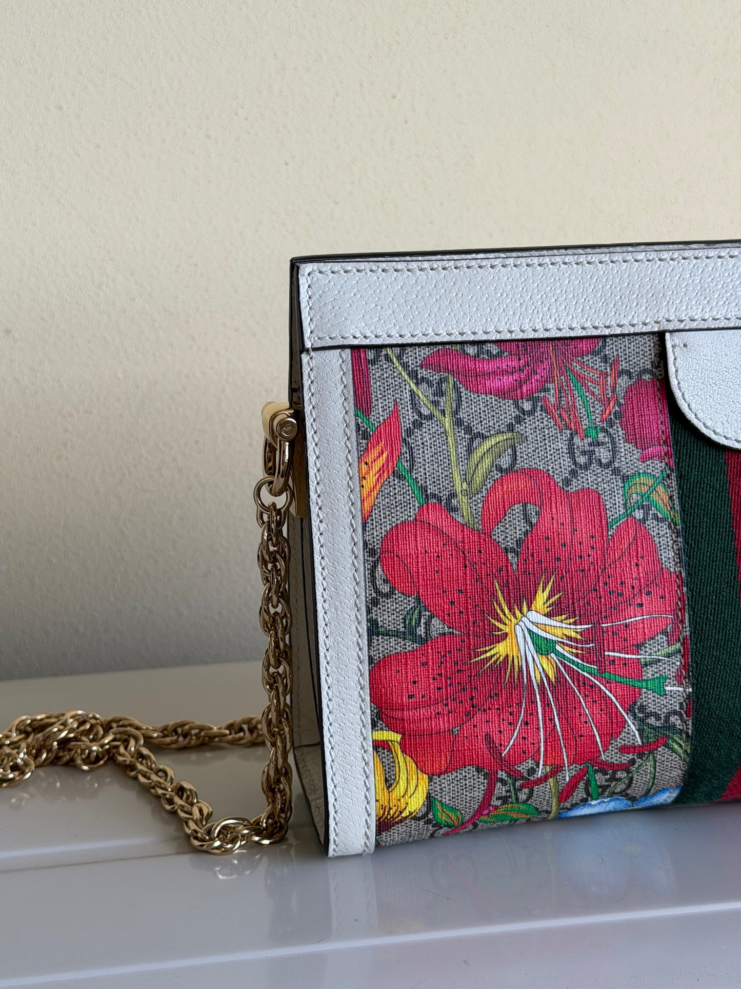 Gucci tracolla Ophidia GG flora