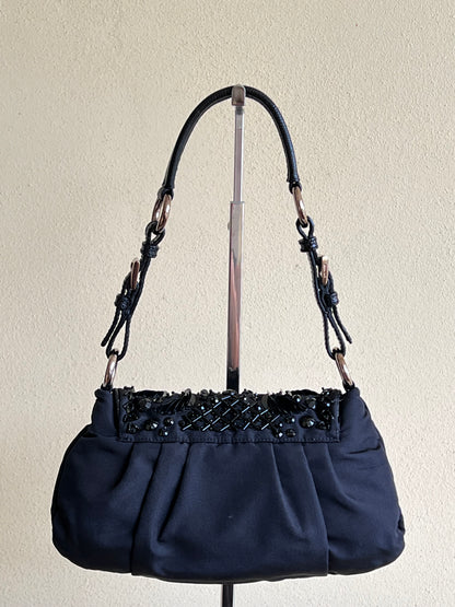 Prada Faille ricamo nera