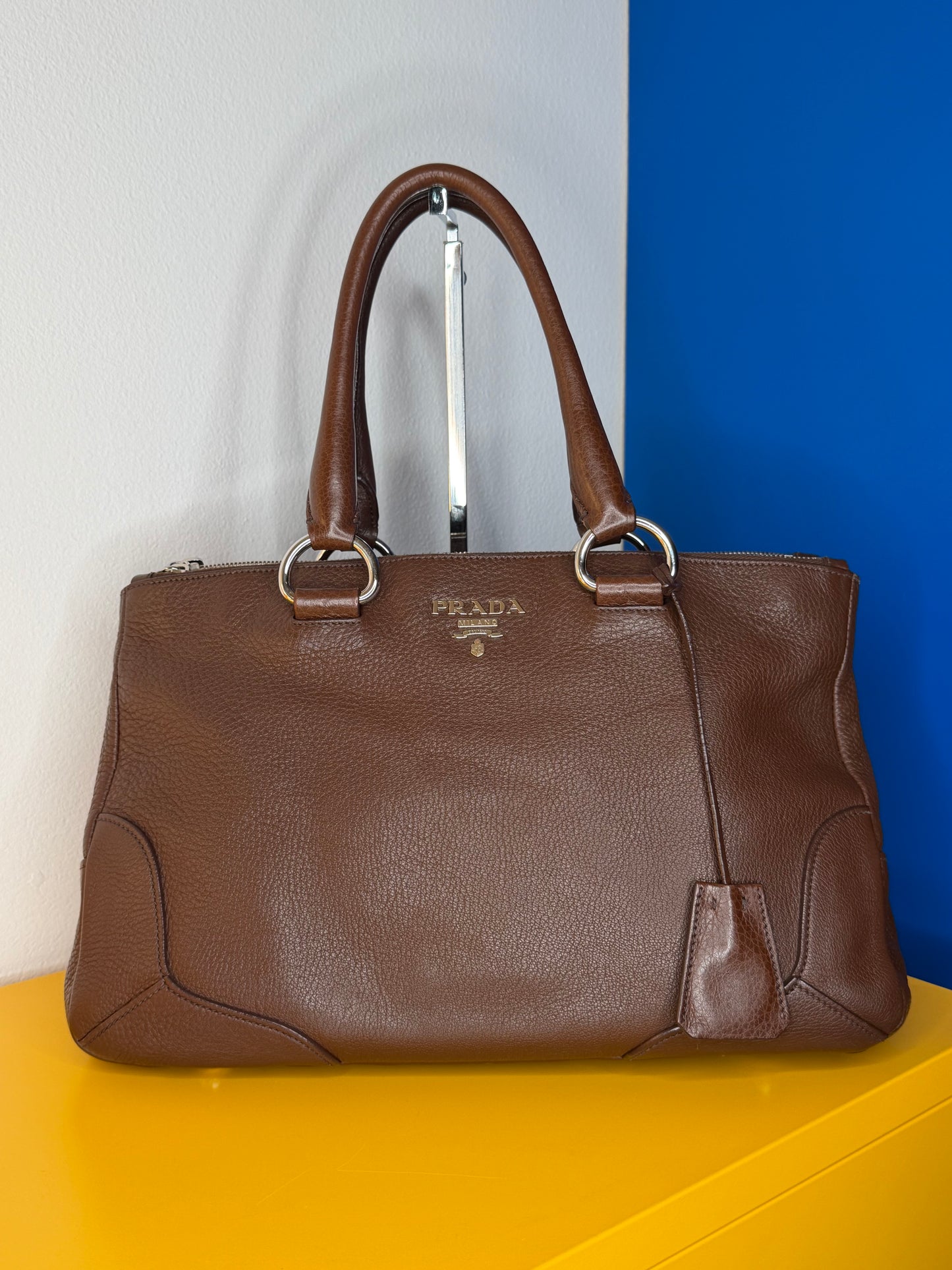 Prada tote chocolate