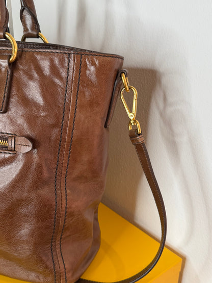Prada tote nocciola