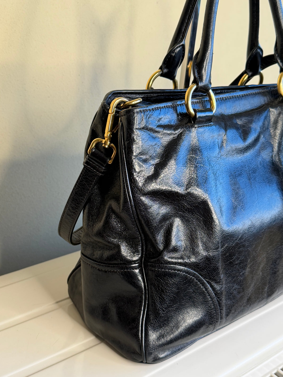 Miu Miu Shopping Vitello Shine
