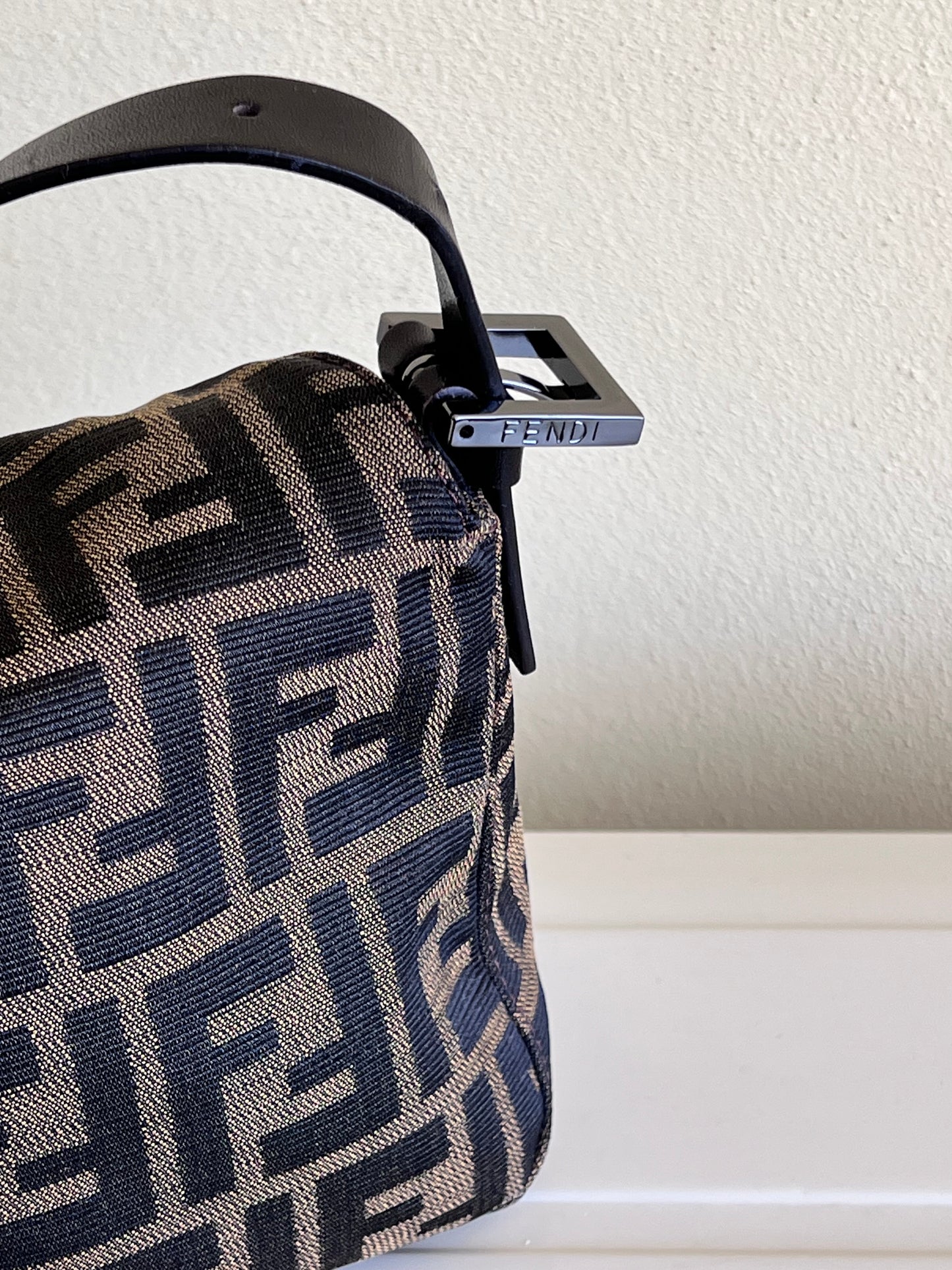 Fendi baguette Double Flap Zucca