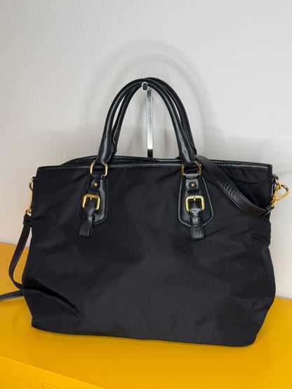 Prada tote nylon/pelle