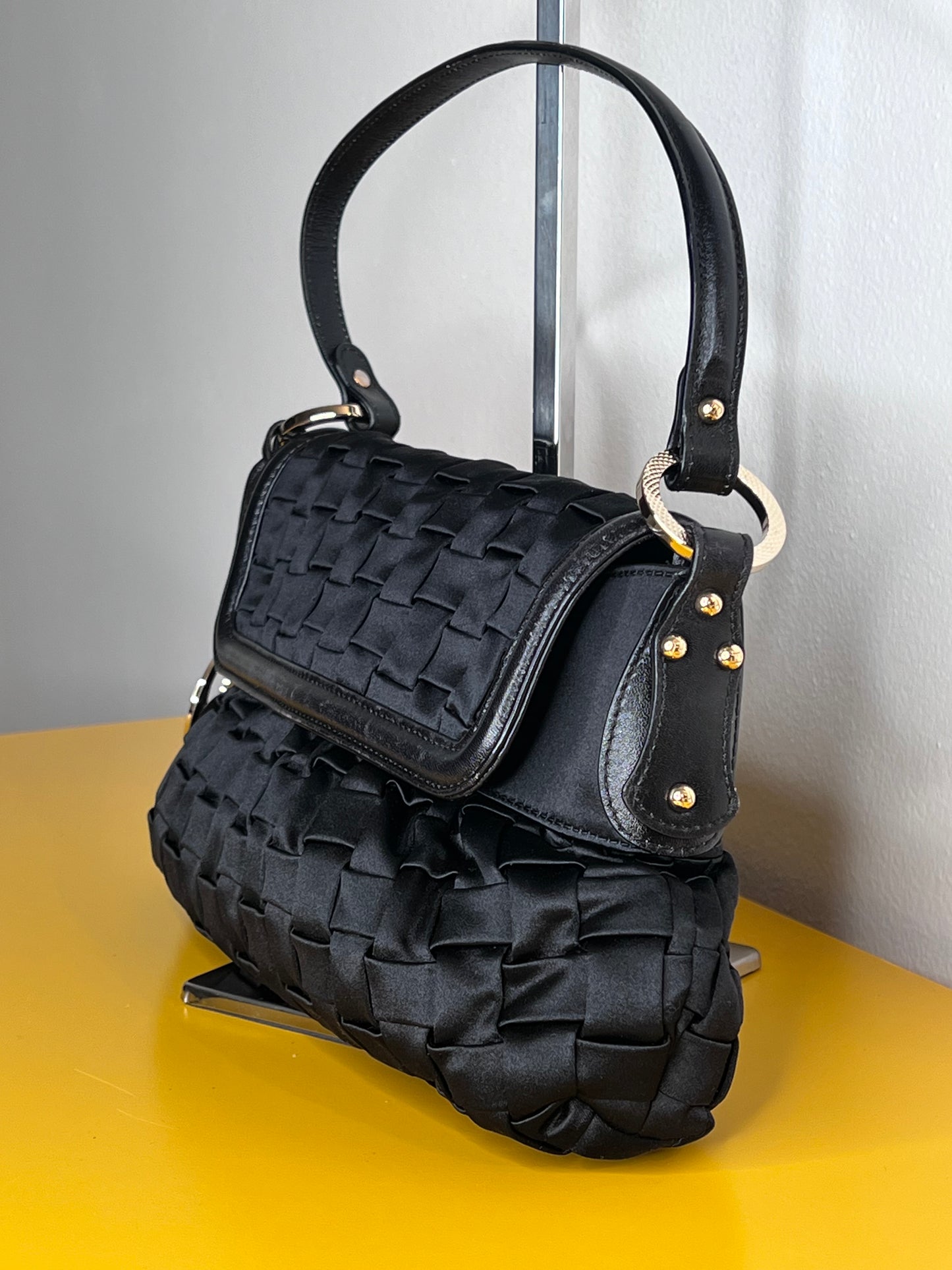 Fendi Chef raso/pelle nera