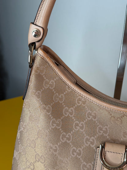 Gucci Abbey Hobo Gold/Pink