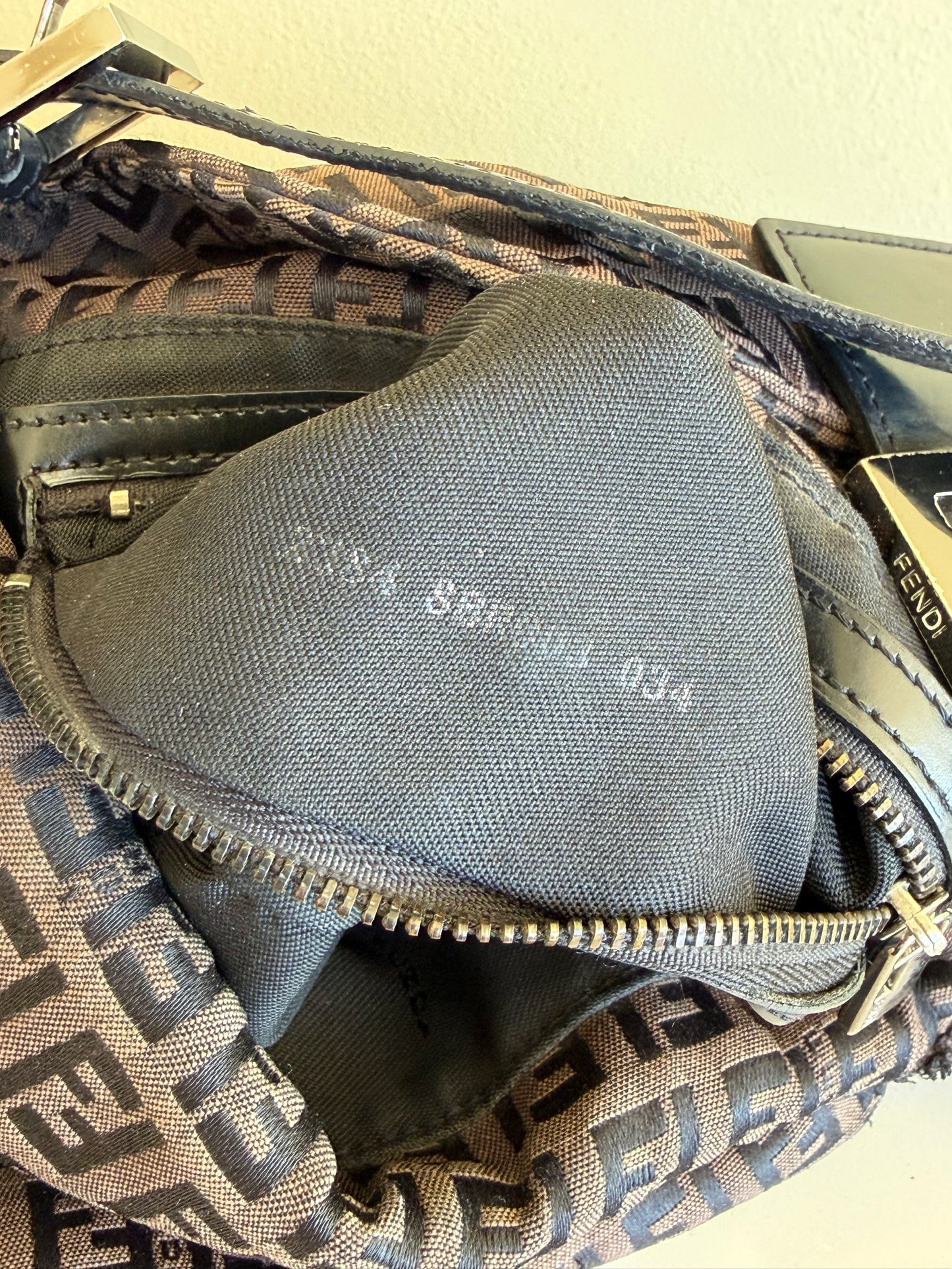 Fendi Double flap dark brown