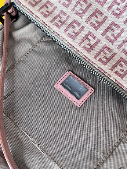 Fendi Mini Baguette Zucchino Rosa