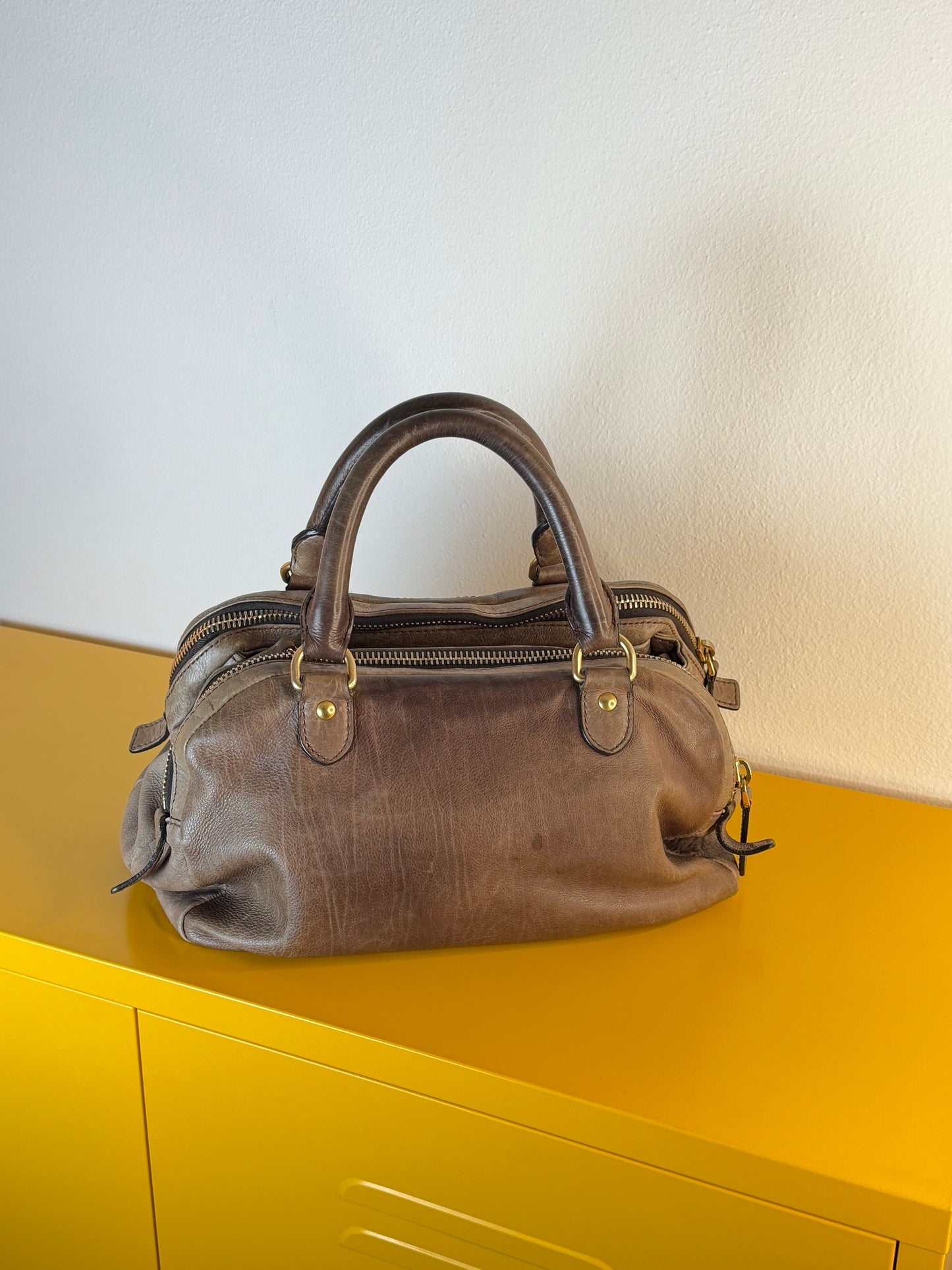 Miu Miu pelle distressed
